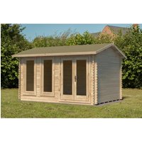 Forest Garden 4 x 3m Chiltern Cabin Single Glaze No Underlay
