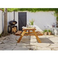 Fold Up Picnic Table - 6 Seat Brown by EKJU